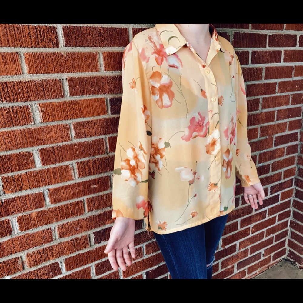 Vintage floral blouse